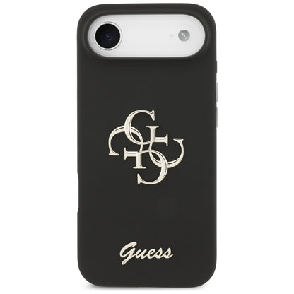 Suojakotelo Apple iPhone 17 Air, Guess, Big 4G Script, Musta