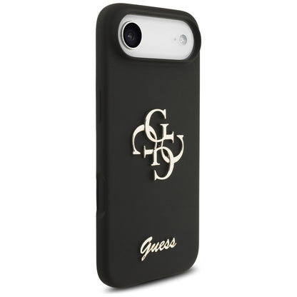 Suojakotelo Apple iPhone 17 Air, Guess, Big 4G Script, Musta