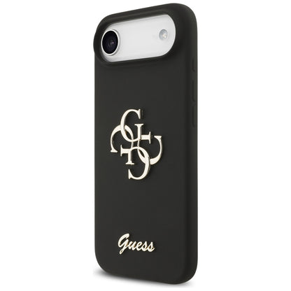 Suojakotelo Apple iPhone 17 Air, Guess, Big 4G Script, Musta