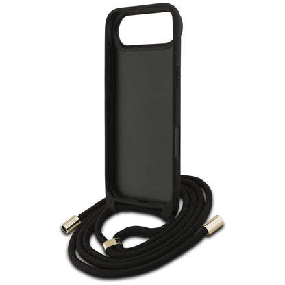 Kotelo Apple iPhone 17 Air:lle, Guess, Crossbody Cord 4G Big Log, Ruskea