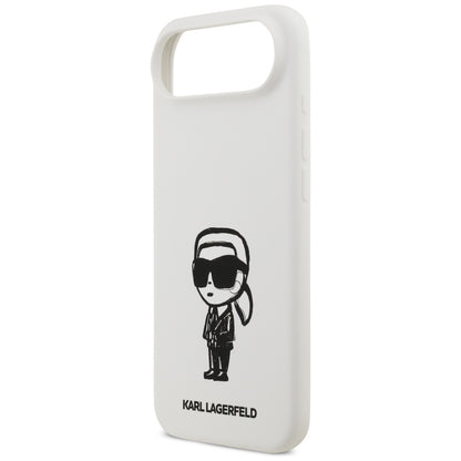 Kotelo Apple iPhone 17 Air:lle, Karl Lagerfeld, Sketch and Logo Karl, Valkoinen