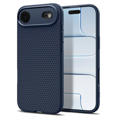 Kotelo Apple iPhone 17 Air:lle, Spigen, Liquid Air, Tummansininen ACS10303