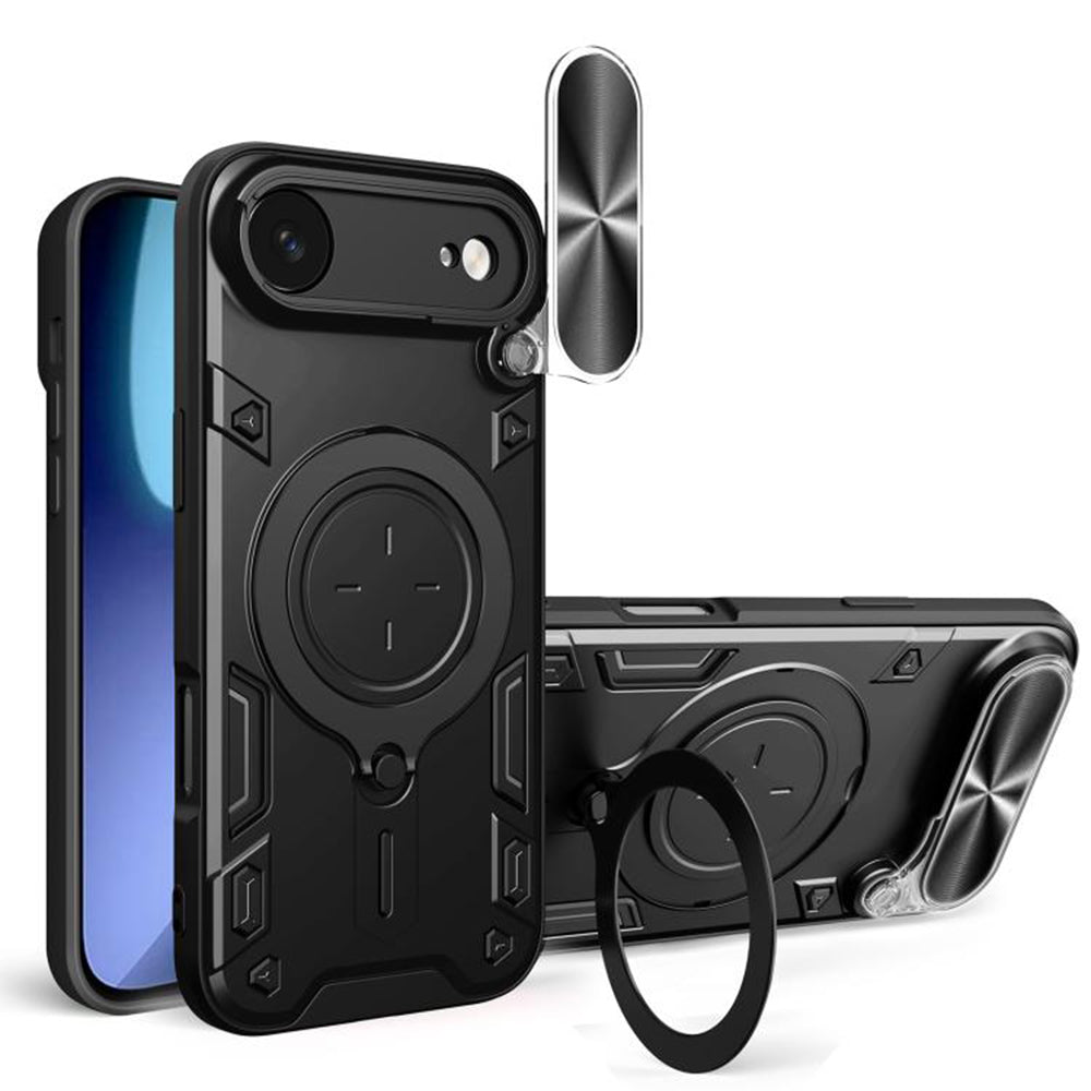 Kotelo Apple iPhone 17 Air, Techsuit, CamGuard Pro, Musta