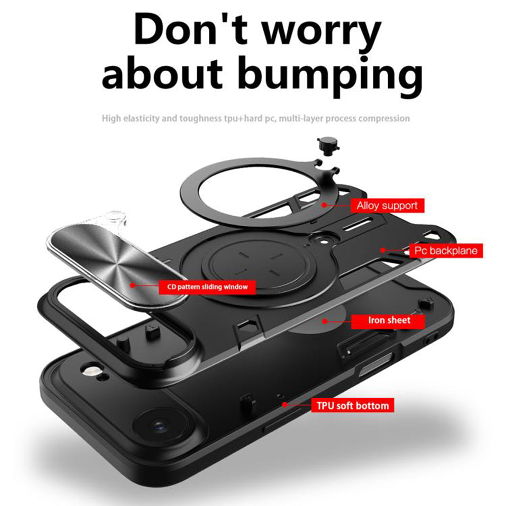 Kotelo Apple iPhone 17 Air:lle, Techsuit, CamGuard Pro, Kultainen Vaaleanpunainen