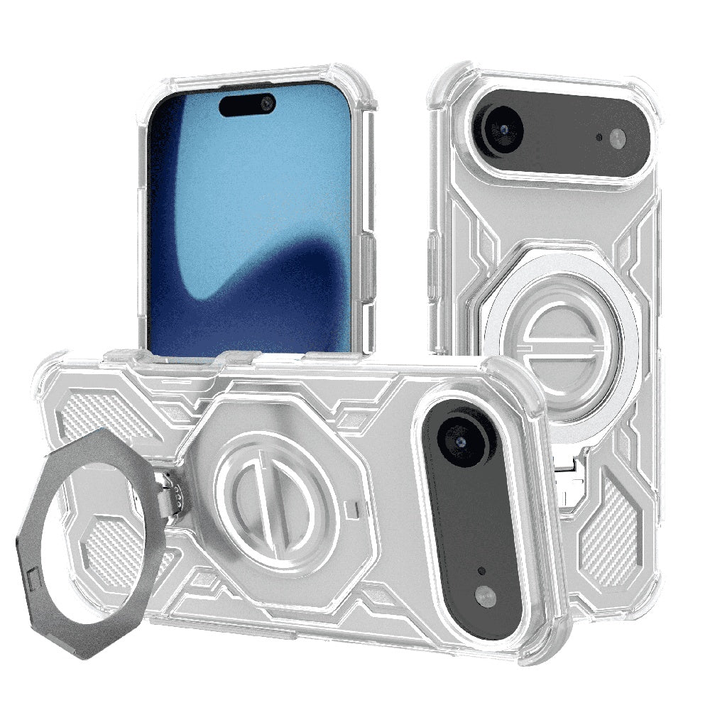 Suojakotelo Apple iPhone 17 Air, Techsuit, Carbon Shield Pro, Valkoinen