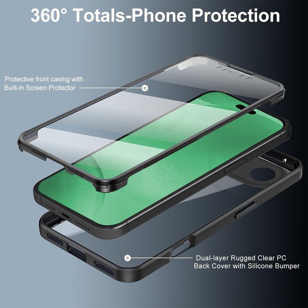 Suojakotelo Apple iPhone 17 Air, Techsuit, ColorVerse 360, Musta