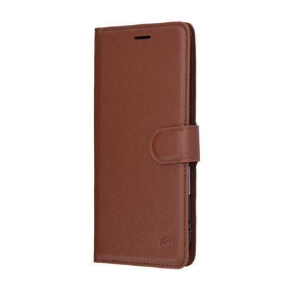 Kotelo Apple iPhone 17 Air:lle, Techsuit, Leather Folio, Ruskea