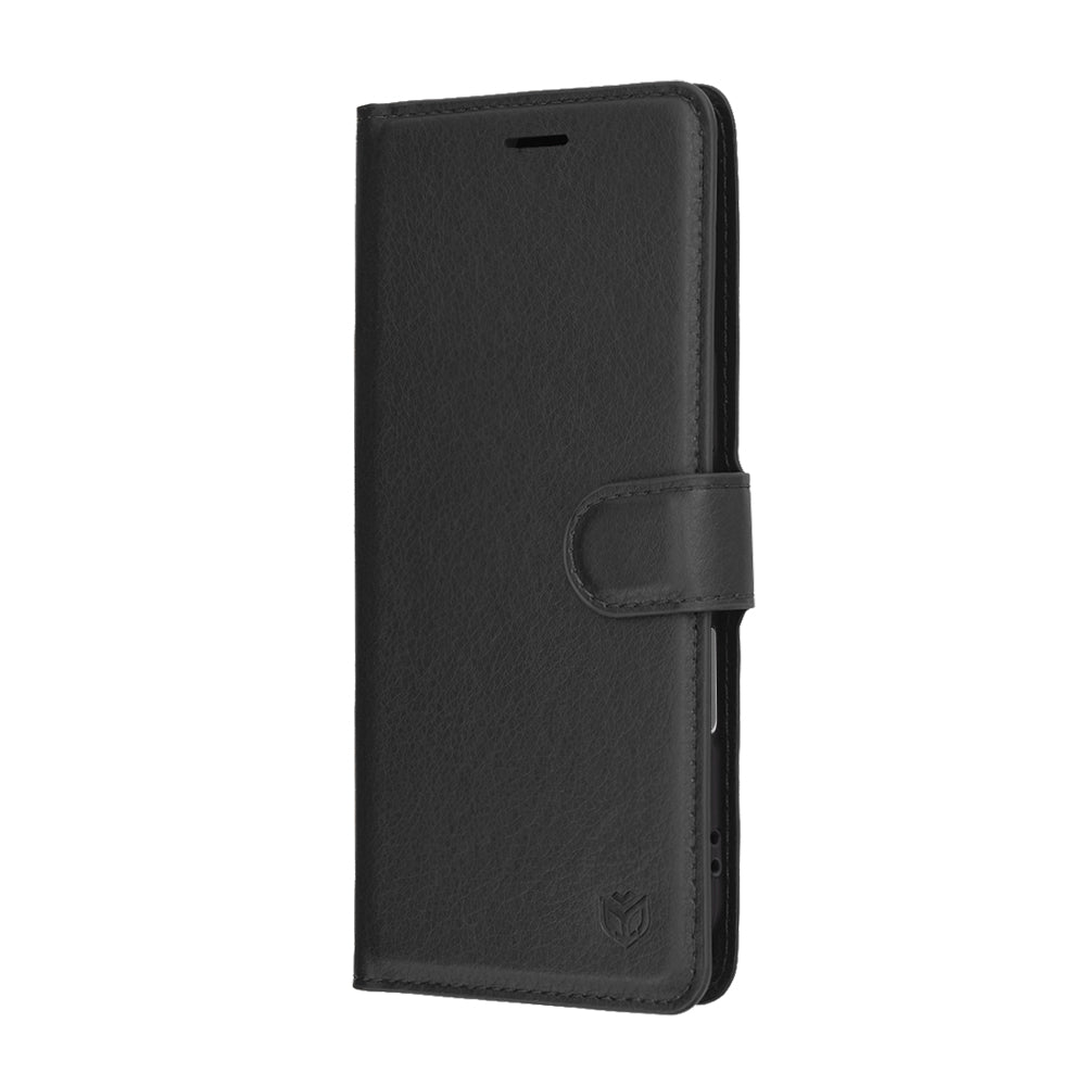 Kotelo Apple iPhone 17 Air, Techsuit, Leather Folio, Musta