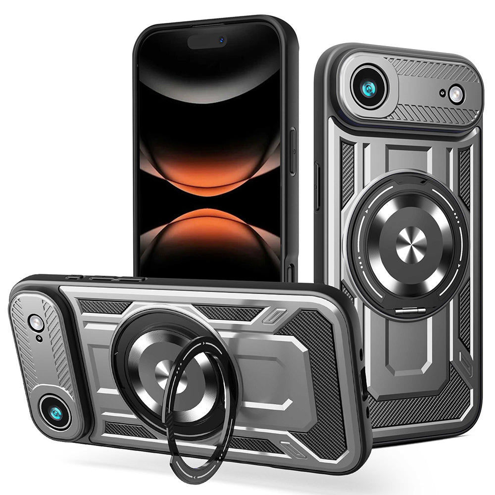 Suojakotelo Apple iPhone 17 Air, Techsuit, RuggedCam, Harmaa