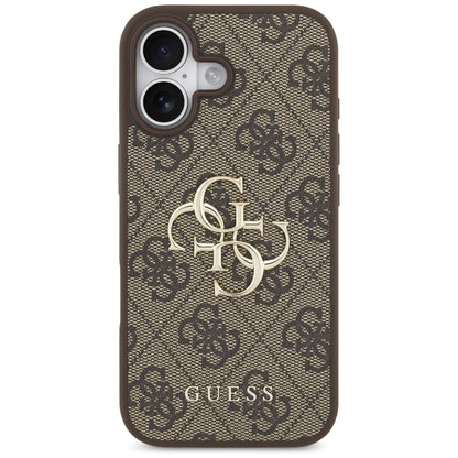 Suojakotelo Apple iPhone 17:lle, Guess, 4G Big Logo, Ruskea
