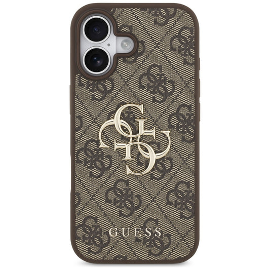 Suojakotelo Apple iPhone 17:lle, Guess, 4G Big Logo, Ruskea