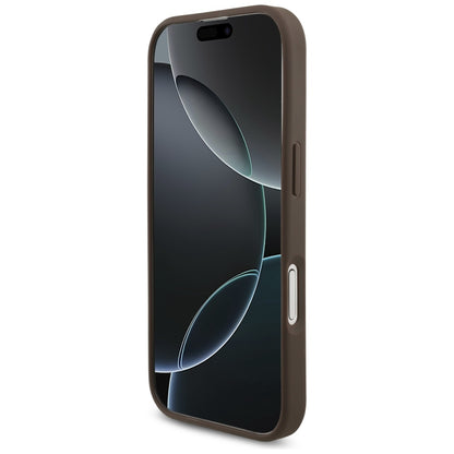 Suojakotelo Apple iPhone 17:lle, Guess, 4G Big Logo, Ruskea