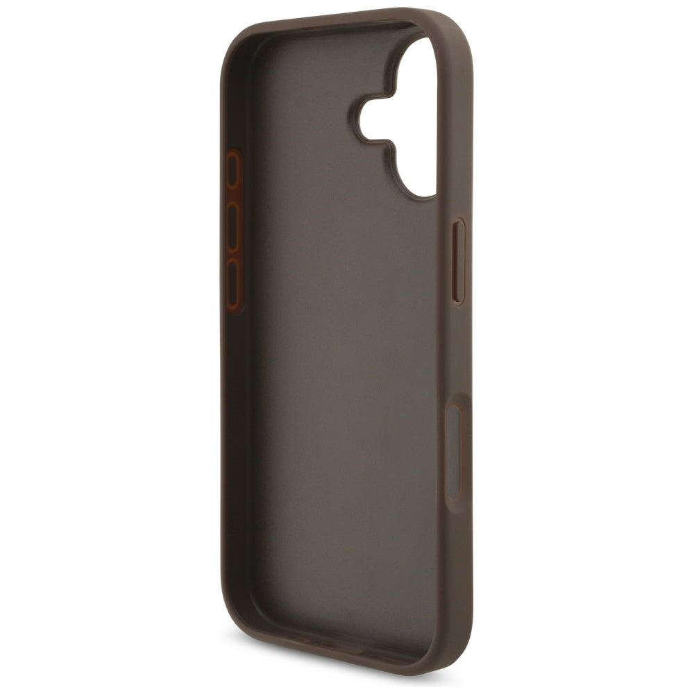 Suojakotelo Apple iPhone 17:lle, Guess, 4G Big Logo, Ruskea