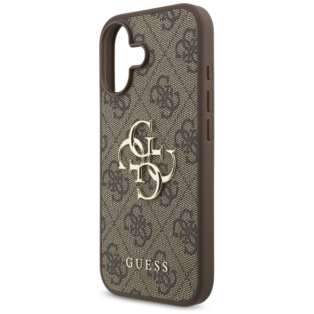 Suojakotelo Apple iPhone 17:lle, Guess, 4G Big Logo, Ruskea