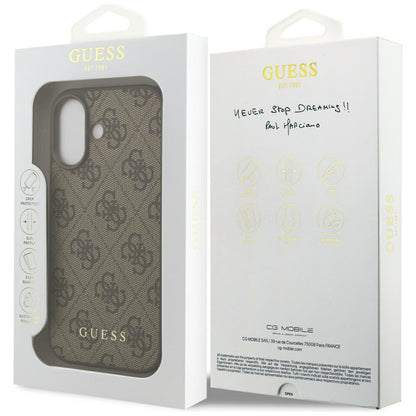 Kotelo Apple iPhone 17:lle, Guess, 4G Classic, Ruskea