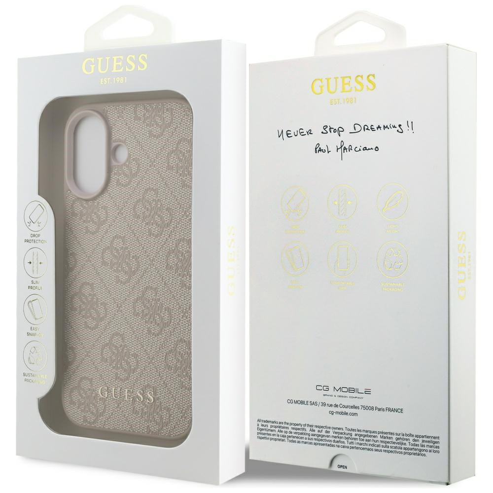 Suojakotelo Apple iPhone 17:lle, Guess, 4G Classic, Pinkki