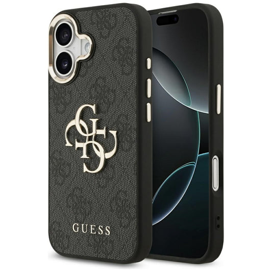 Suojakotelo Apple iPhone 17:lle, Guess, Big 4G Logo Classic, Musta Kulta