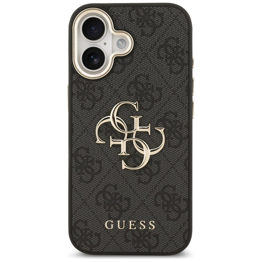 Suojakotelo Apple iPhone 17:lle, Guess, Big 4G Logo Classic, Musta Kulta