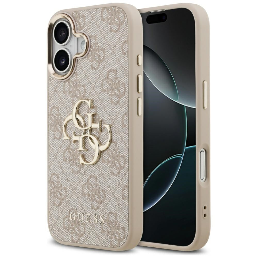 Kotelo Apple iPhone 17:lle, Guess, Big 4G Logo Classic, Kultainen Vaaleanpunainen