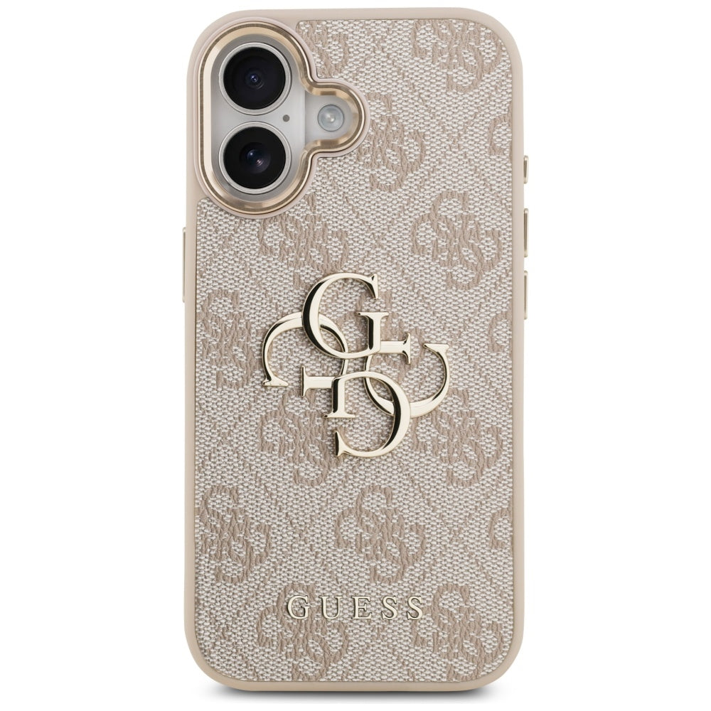 Kotelo Apple iPhone 17:lle, Guess, Big 4G Logo Classic, Kultainen Vaaleanpunainen
