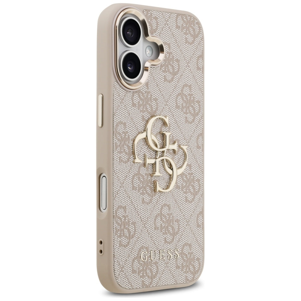 Kotelo Apple iPhone 17:lle, Guess, Big 4G Logo Classic, Kultainen Vaaleanpunainen