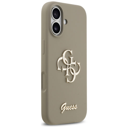 Kotelo Apple iPhone 17:lle, Guess, Big 4G Script, Ruskea