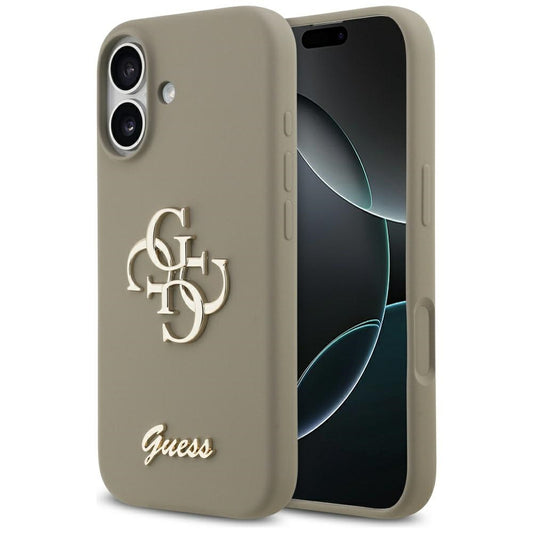 Kotelo Apple iPhone 17:lle, Guess, Big 4G Script, Ruskea