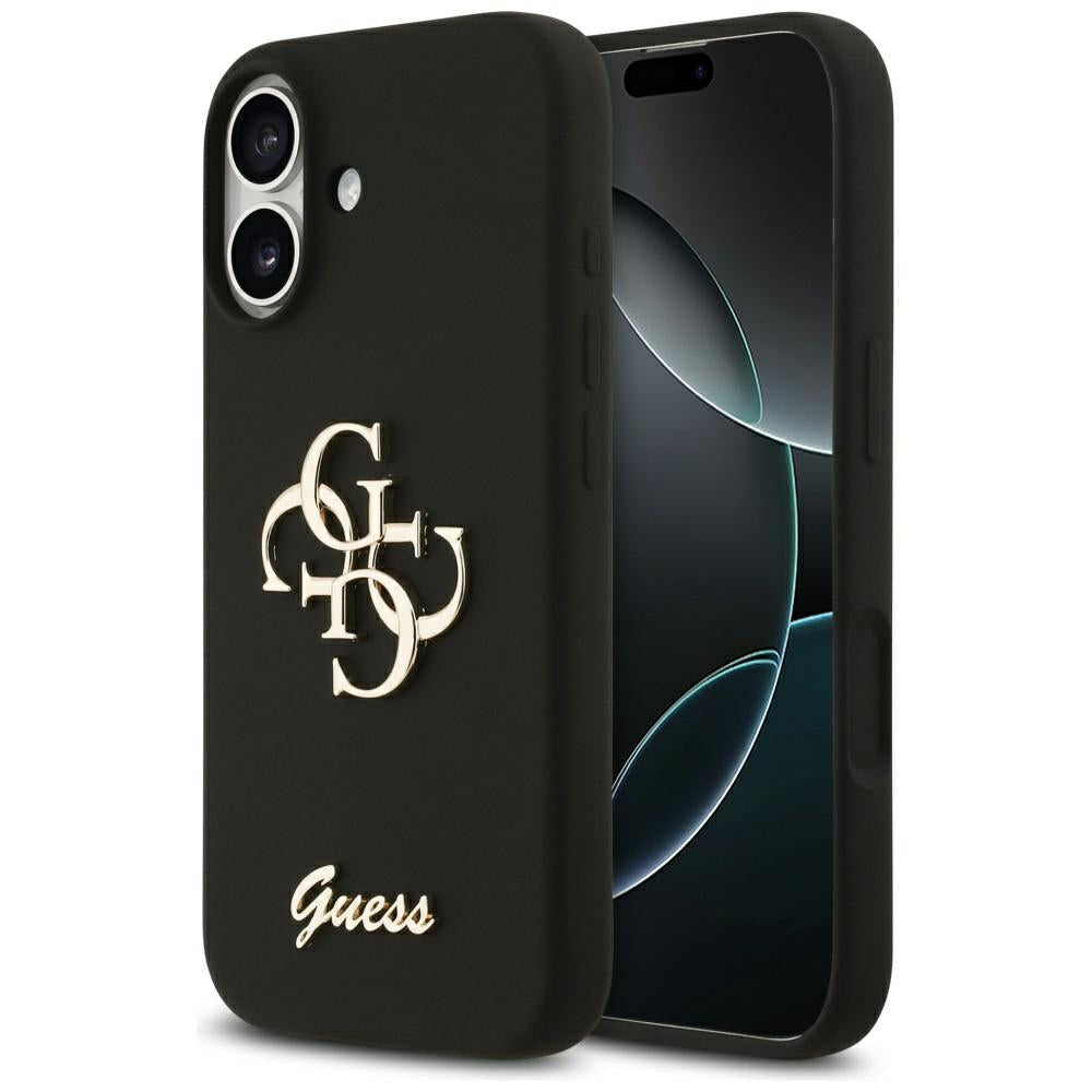 Suojakotelo Apple iPhone 17:lle, Guess, Big 4G Script, Musta