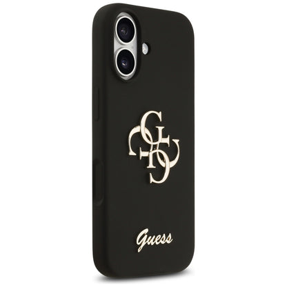 Suojakotelo Apple iPhone 17:lle, Guess, Big 4G Script, Musta