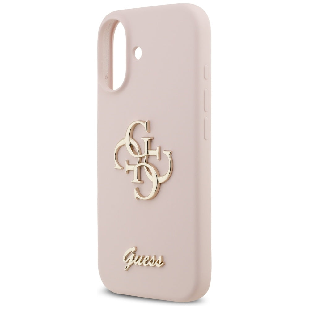 Suojakotelo Apple iPhone 17:lle, Guess, Big 4G Script, Vaaleanpunainen