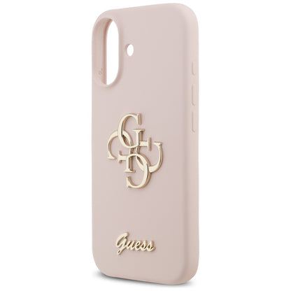 Suojakotelo Apple iPhone 17:lle, Guess, Big 4G Script, Vaaleanpunainen