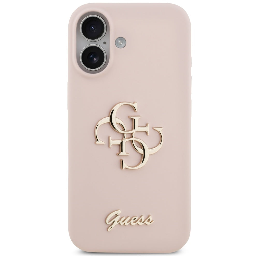 Suojakotelo Apple iPhone 17:lle, Guess, Big 4G Script, Vaaleanpunainen