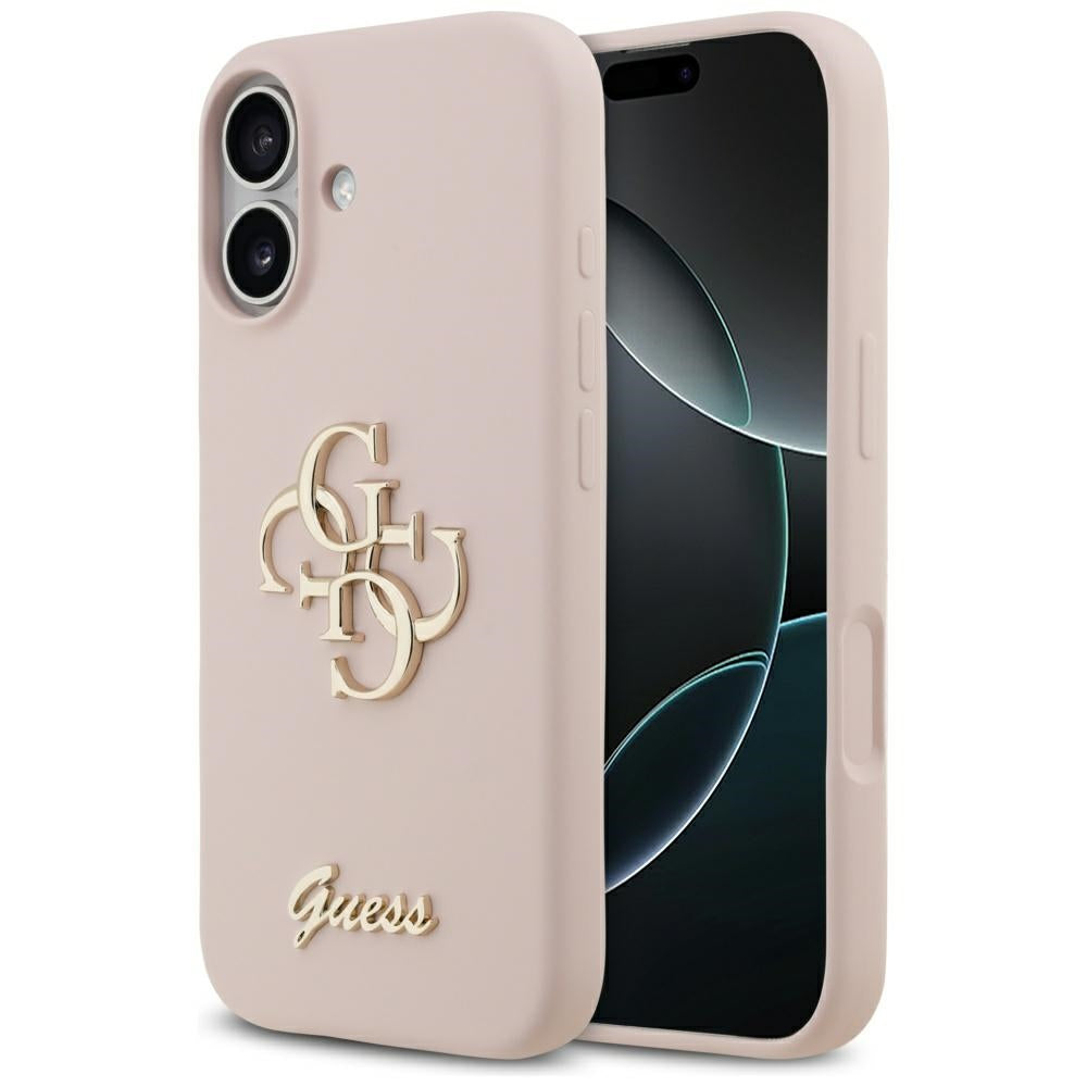 Suojakotelo Apple iPhone 17:lle, Guess, Big 4G Script, Vaaleanpunainen