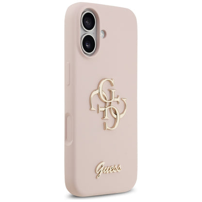 Suojakotelo Apple iPhone 17:lle, Guess, Big 4G Script, Vaaleanpunainen