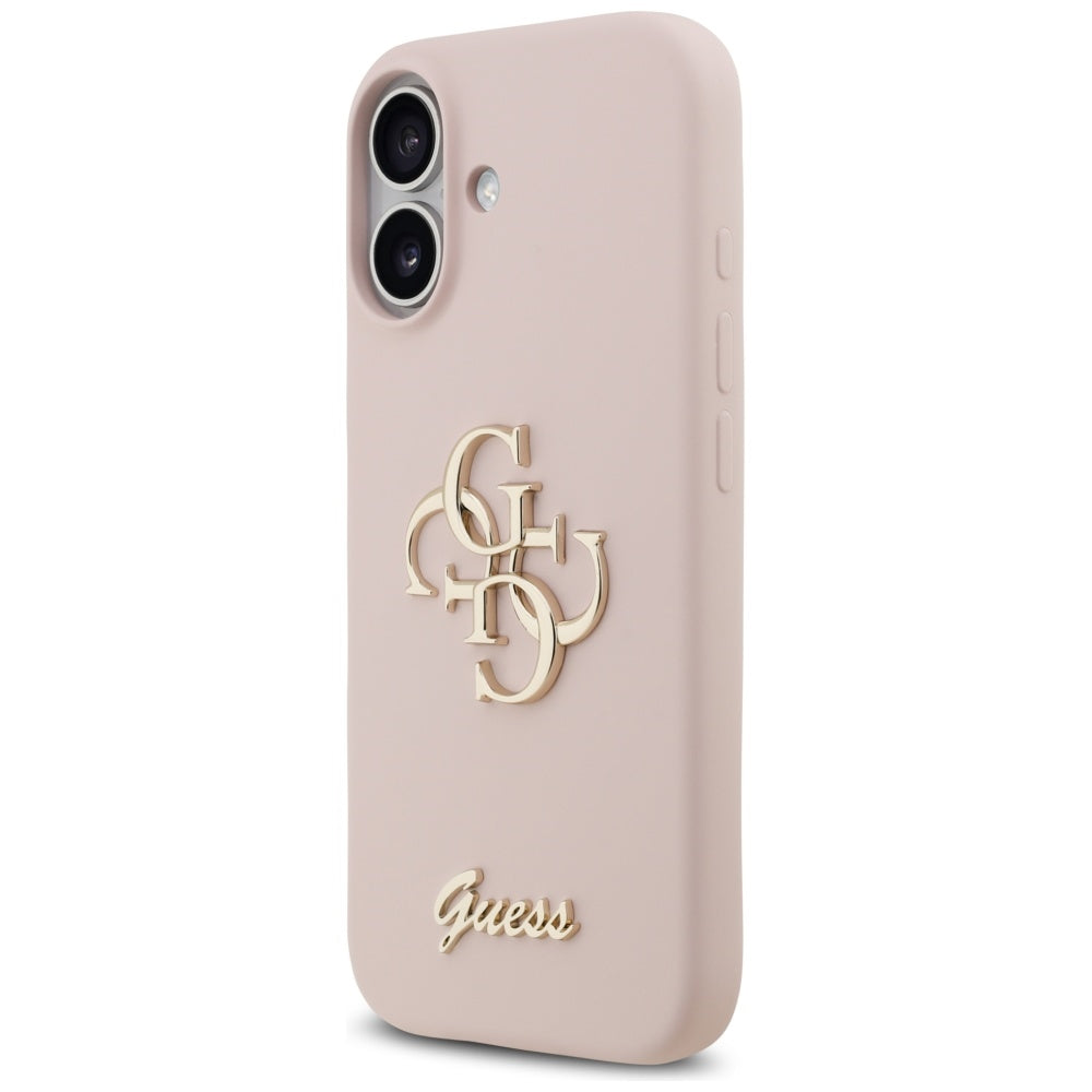 Suojakotelo Apple iPhone 17:lle, Guess, Big 4G Script, Vaaleanpunainen