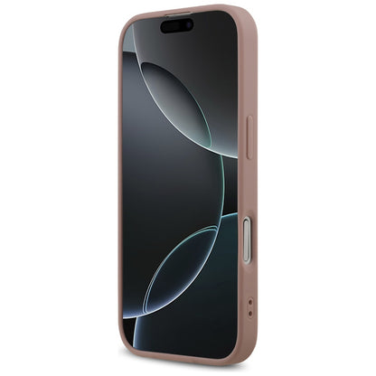 Kotelo Apple iPhone 17:lle, Guess, Fixed Glitter Big 4G, Pinkki