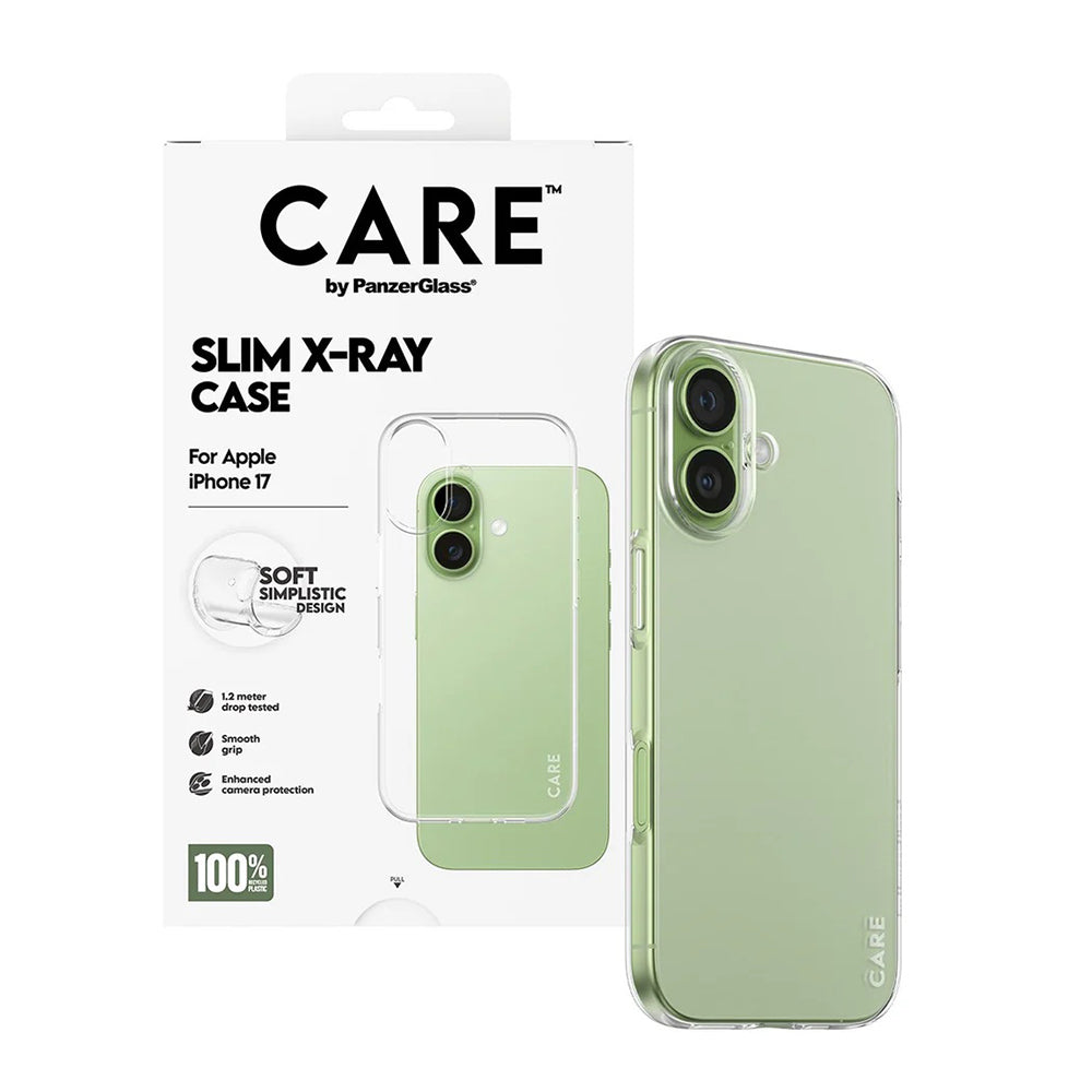 Suojakotelo Apple iPhone 17:lle, PanzerGlass, Care Fashionable X-ray, Läpinäkyvä