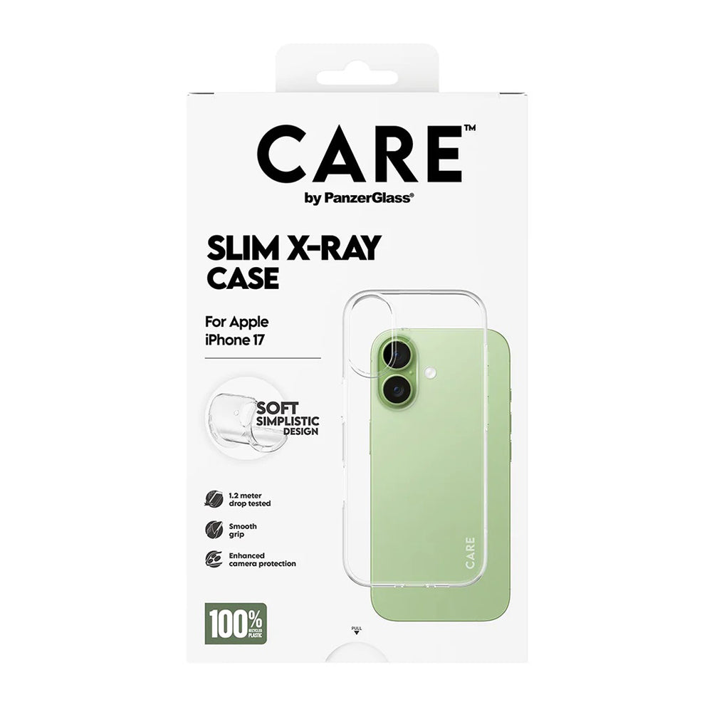 Suojakotelo Apple iPhone 17:lle, PanzerGlass, Care Fashionable X-ray, Läpinäkyvä