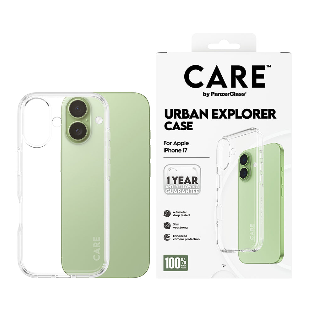 Suojakotelo Apple iPhone 17:lle, PanzerGlass, Urban Explorer Care, Läpinäkyvä