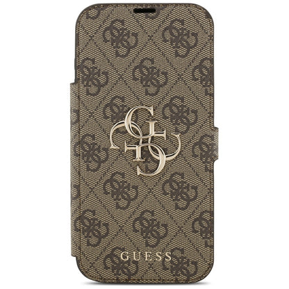 Suojakotelo Apple iPhone 17 Prolle, Guess, 4G Metal Logo, Ruskea