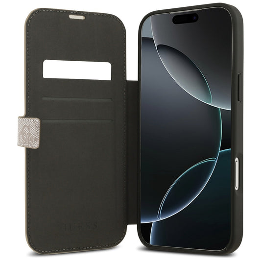 Suojakotelo Apple iPhone 17 Prolle, Guess, 4G Metal Logo, Pinkki