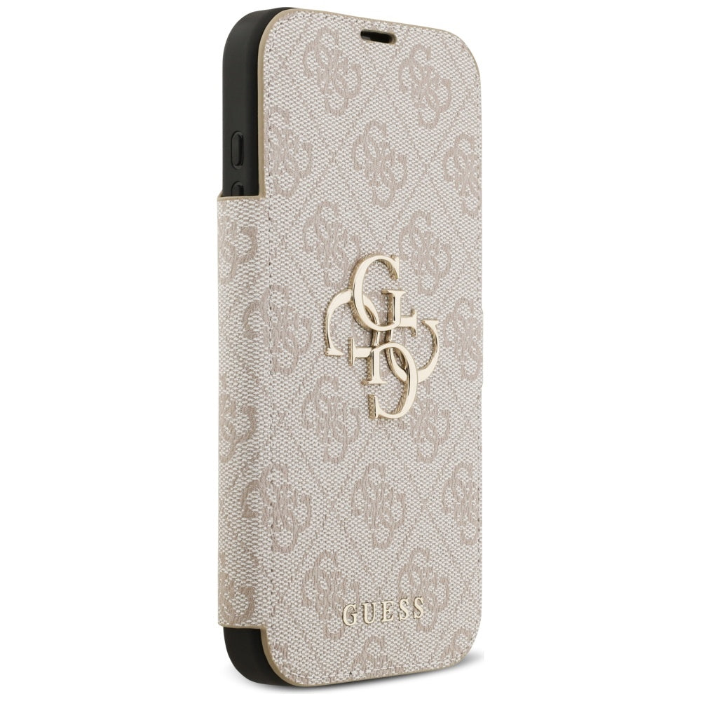 Suojakotelo Apple iPhone 17 Prolle, Guess, 4G Metal Logo, Pinkki
