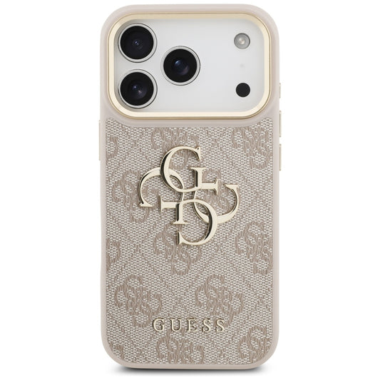Suojakotelo Apple iPhone 17 Prolle, Guess, Big 4G Classic Logo with Big Strap, Pinkki