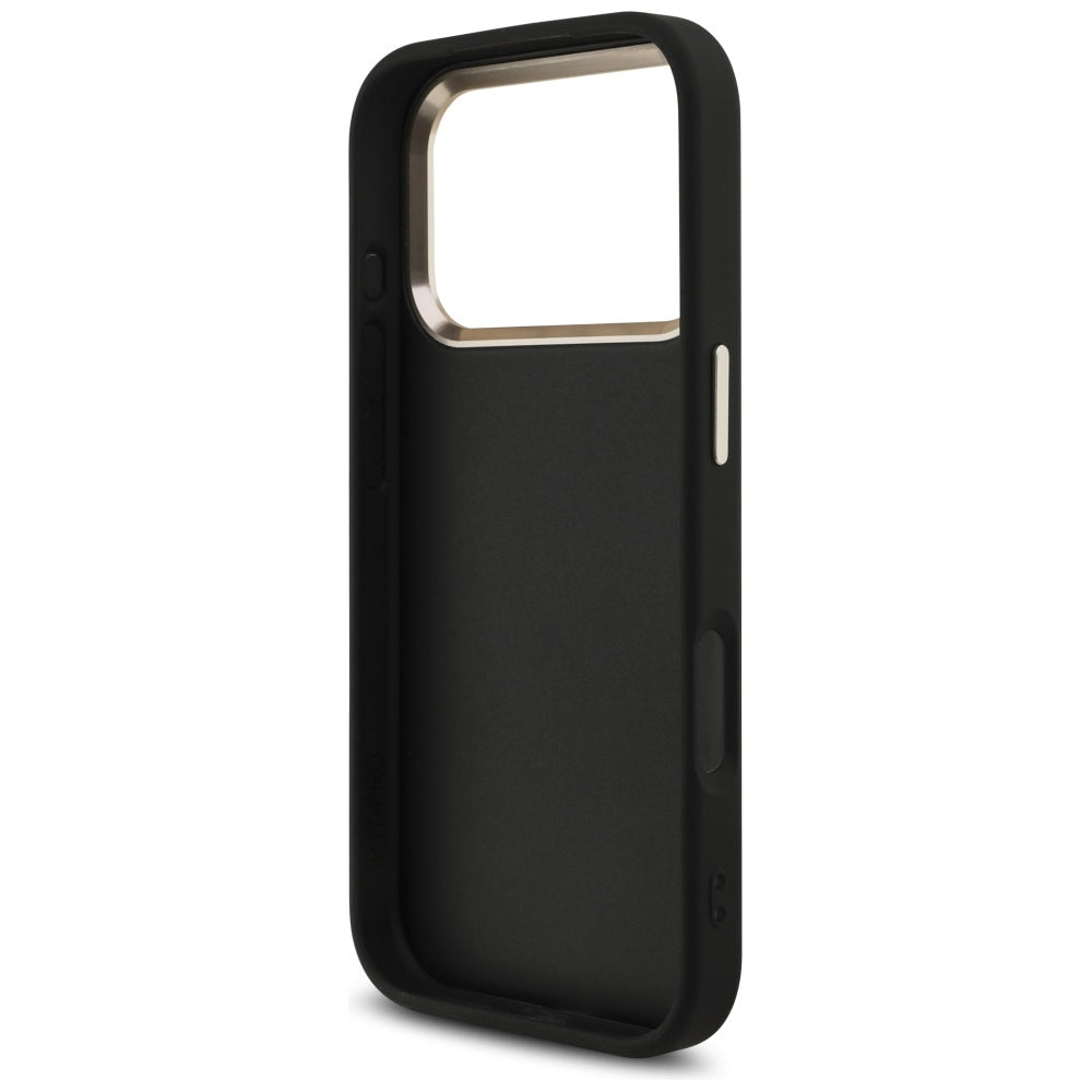 Suojakotelo Apple iPhone 17 Prolle, Guess, Big 4G Logo Classic, Musta Kulta