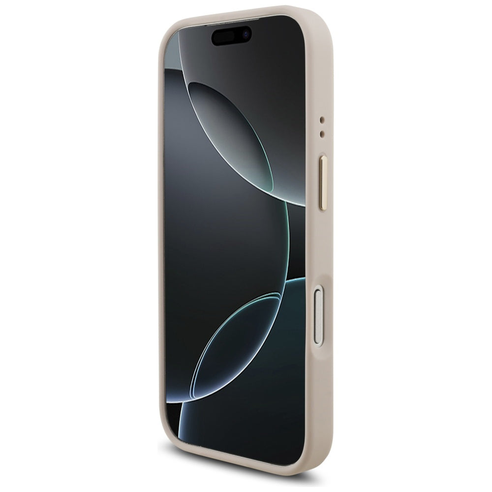 Kotelo Apple iPhone 17 Prolle, Guess, Big 4G Logo Classic, Kultainen Vaaleanpunainen