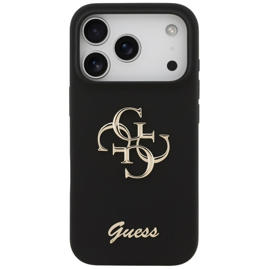 Suojakotelo Apple iPhone 17 Prolle, Guess, Big 4G Script, Musta