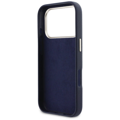 Kotelo Apple iPhone 17 Prolle, Guess, Resin Logo, Sininen