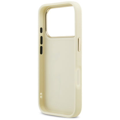 Case for Apple iPhone 17 Pro, Karl Lagerfeld, Script Logo, Beige
