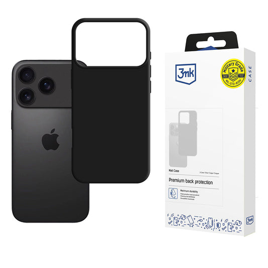 Suojakotelo Apple iPhone 17 Pro Max, 3MK, Matt Pro, Musta