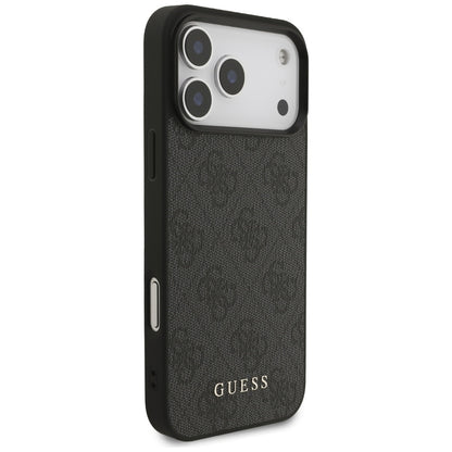 Suojakotelo Apple iPhone 17 Pro Max, Guess, 4G Classic, Musta